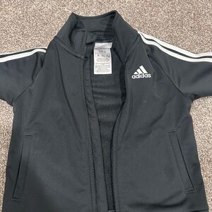Adidas Black Jacket with White Accents